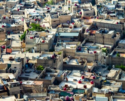 Daken in Damascus, Syrië.